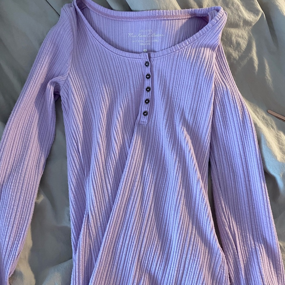 ribbed hollister long sleeve